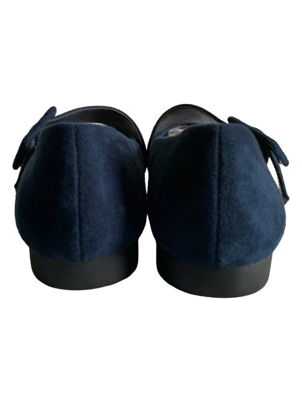 BELLA VITA Navy Blue Faux Suede Virginia II Mary Jane Pointed Toe Flats Sz 5.5 - Picture 8 of 11